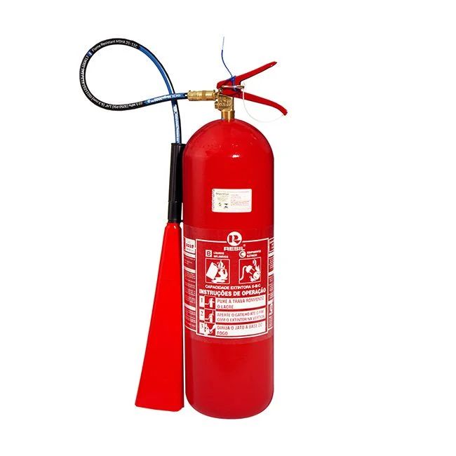 Extintor de incêndio CO₂ 6 kg com difusor